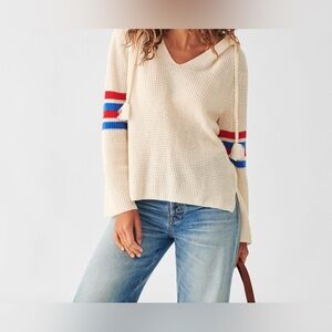 Faherty Wisp Waffle Sweater Hoodie